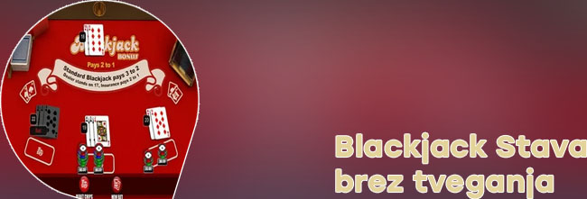 Blackjack za 10€ bonusi