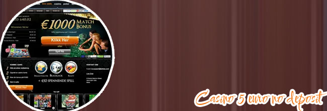 Online casino 5 euro bonus